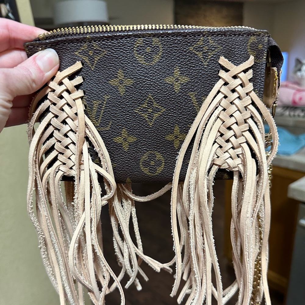 Lv Vintage Boho wristlet